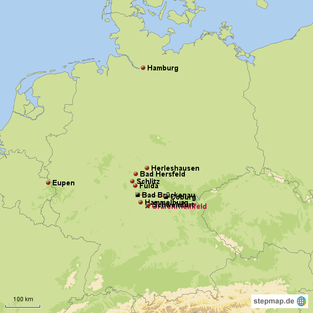 Die Wolke von simen Landkarte für Deutschland