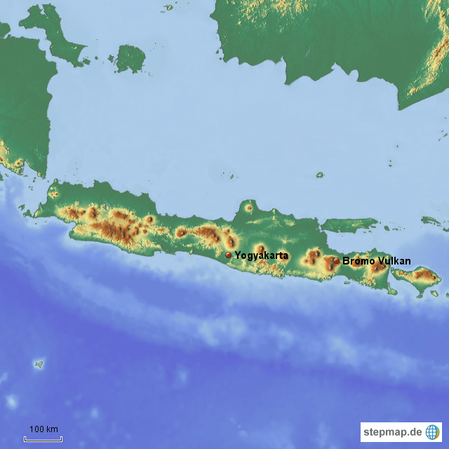 Java Insel Karte Insel Java von Indonesien Landkarte für Indonesien