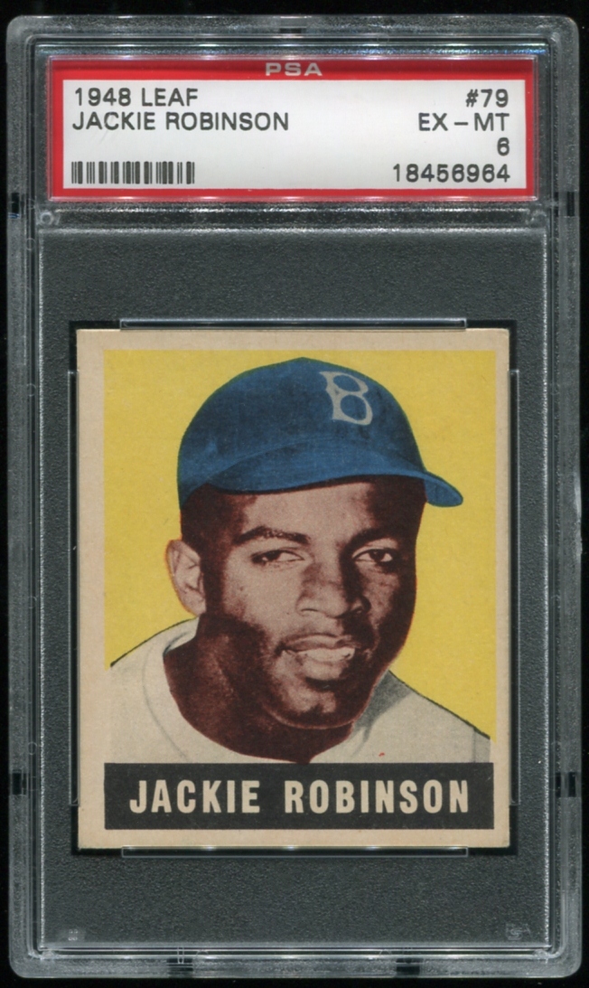 Lot Detail 1948 Leaf 79 Jackie Robinson PSA 6