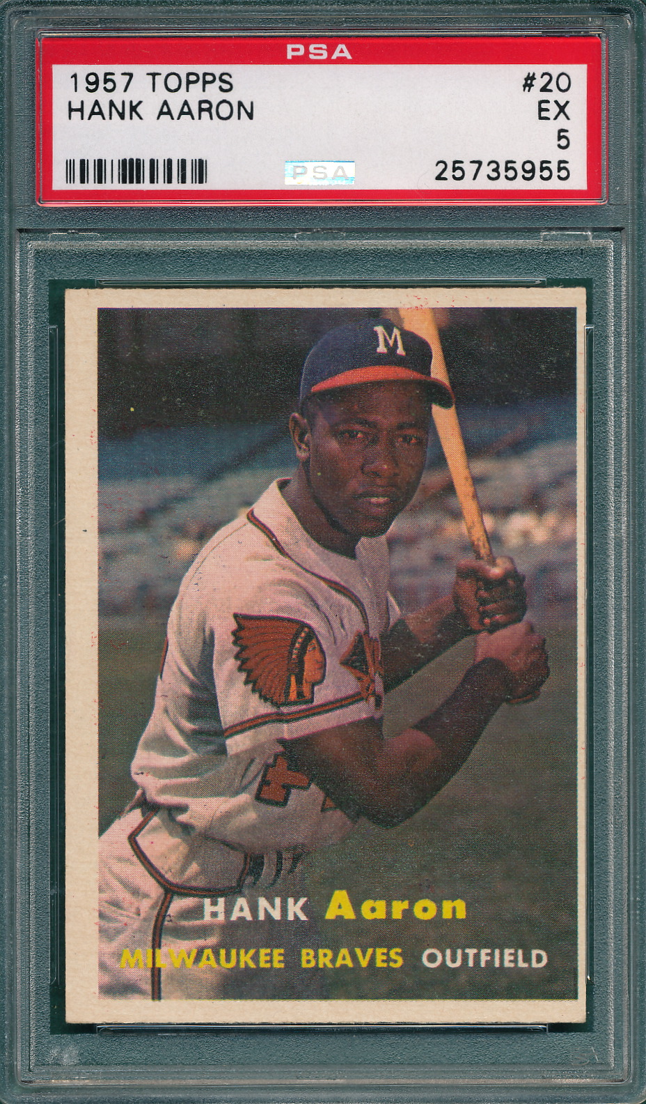 Lot Detail 1957 Topps 20 Hank Aaron PSA 5