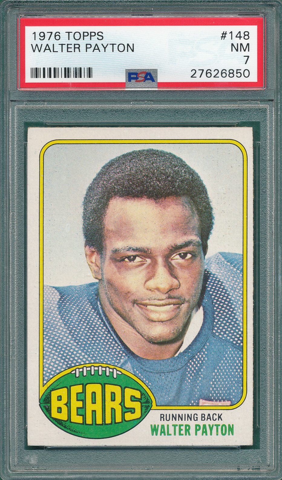 Lot Detail 1976 Topps FB 148 Walter Payton PSA 7 *Rookie*