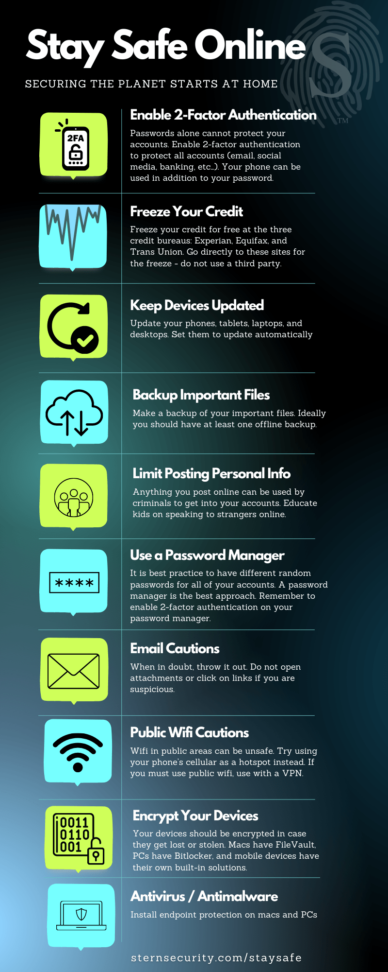 Stay Safe Online Stern Security