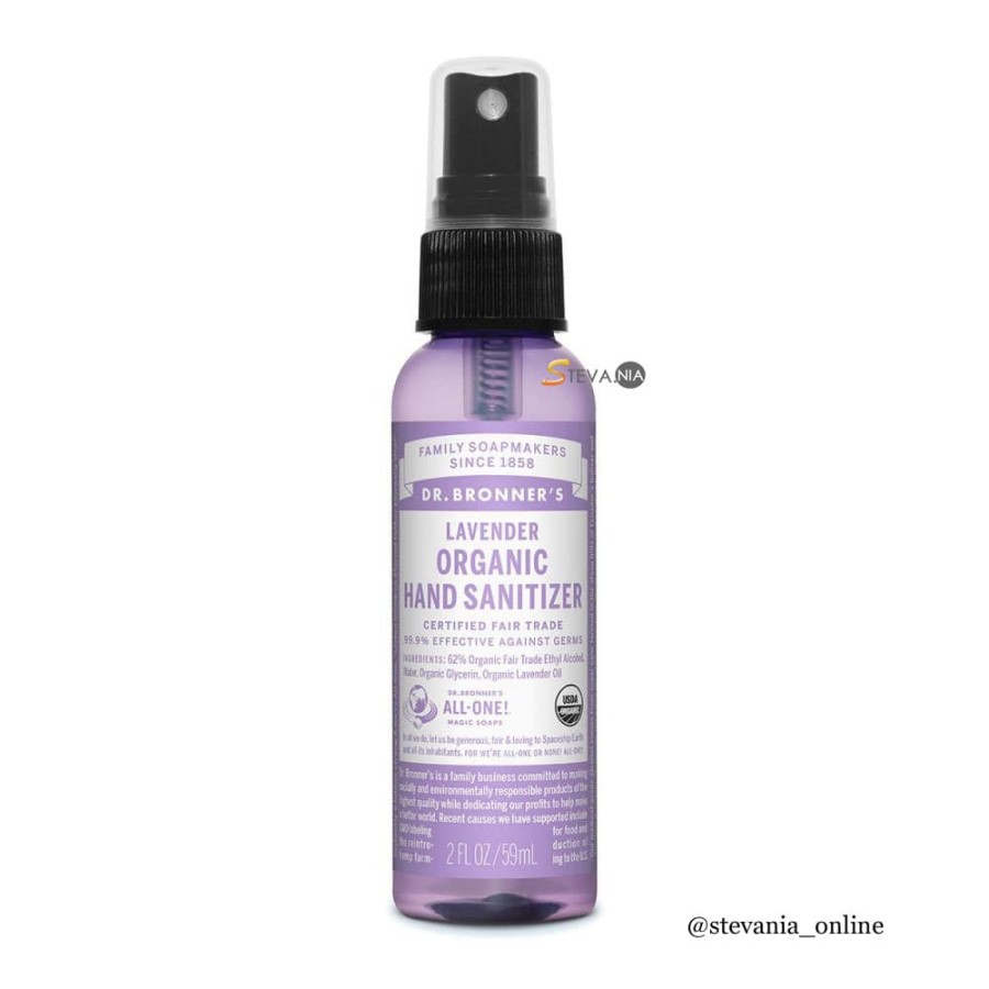 Dr. Bronners Organic Hand Sanitizer Lavender 59ML Original