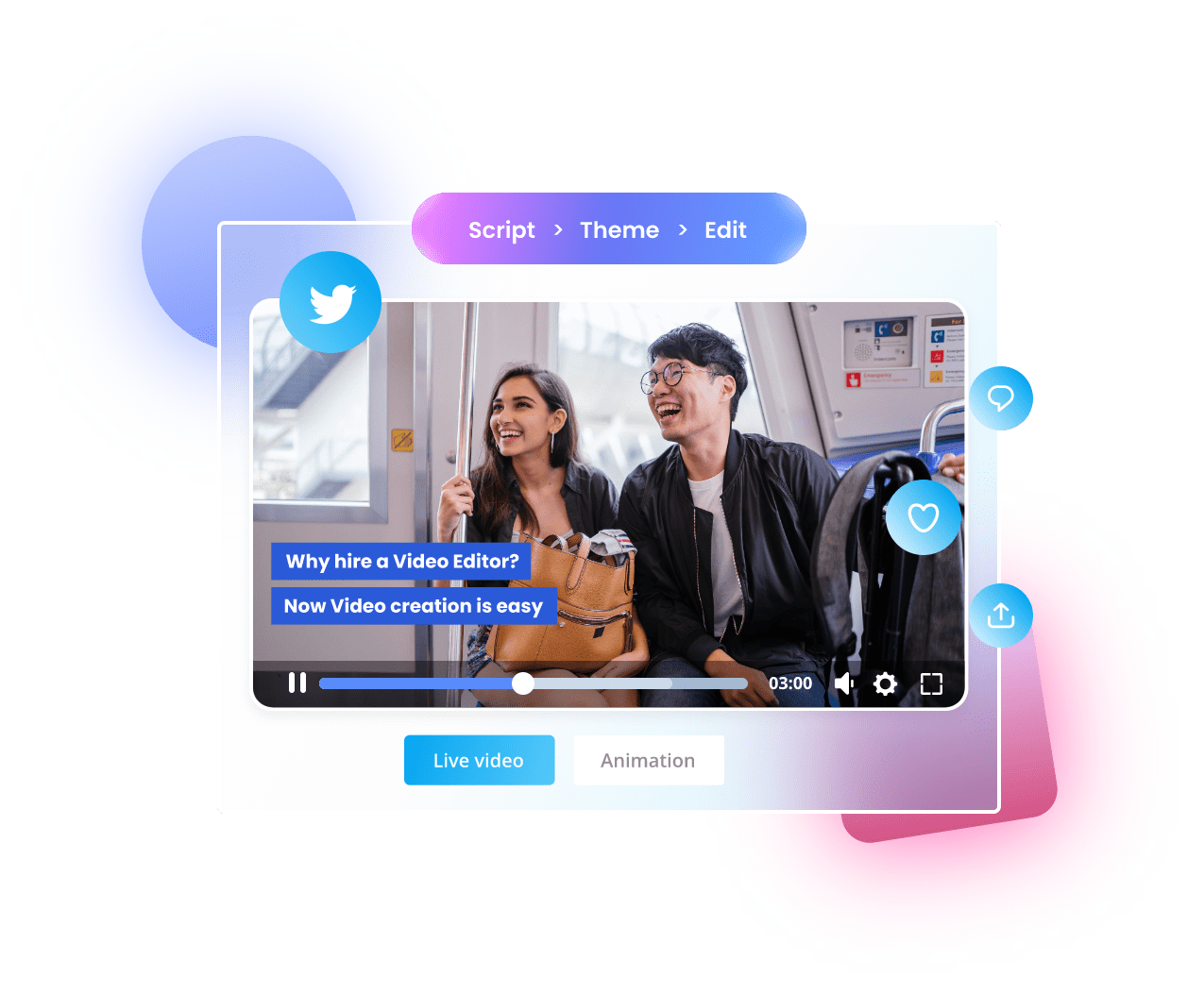 Twitter video maker| Create click-worthy videos in minutes