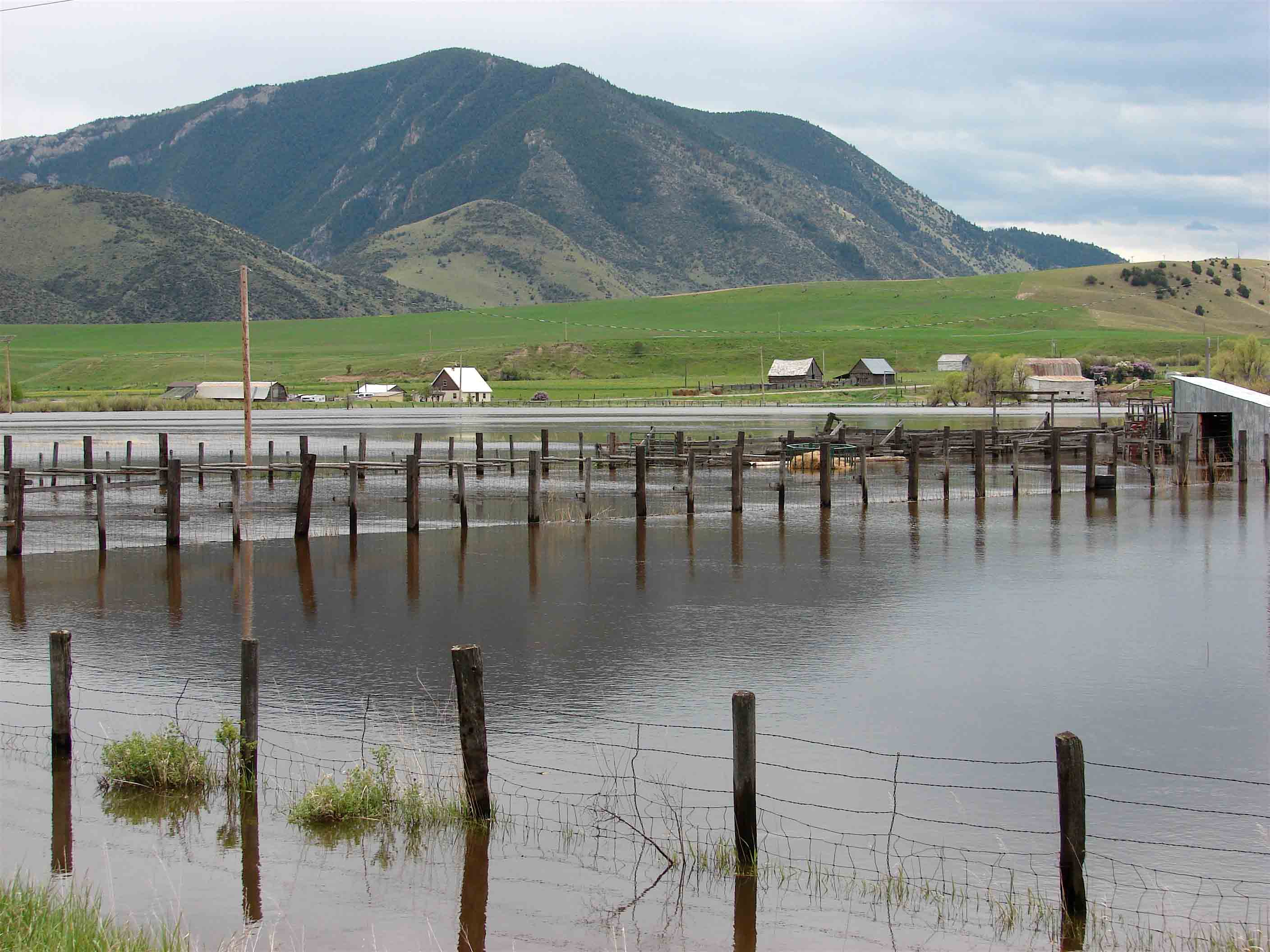 Montana flood waters surging into the Missouri, already at flood stage