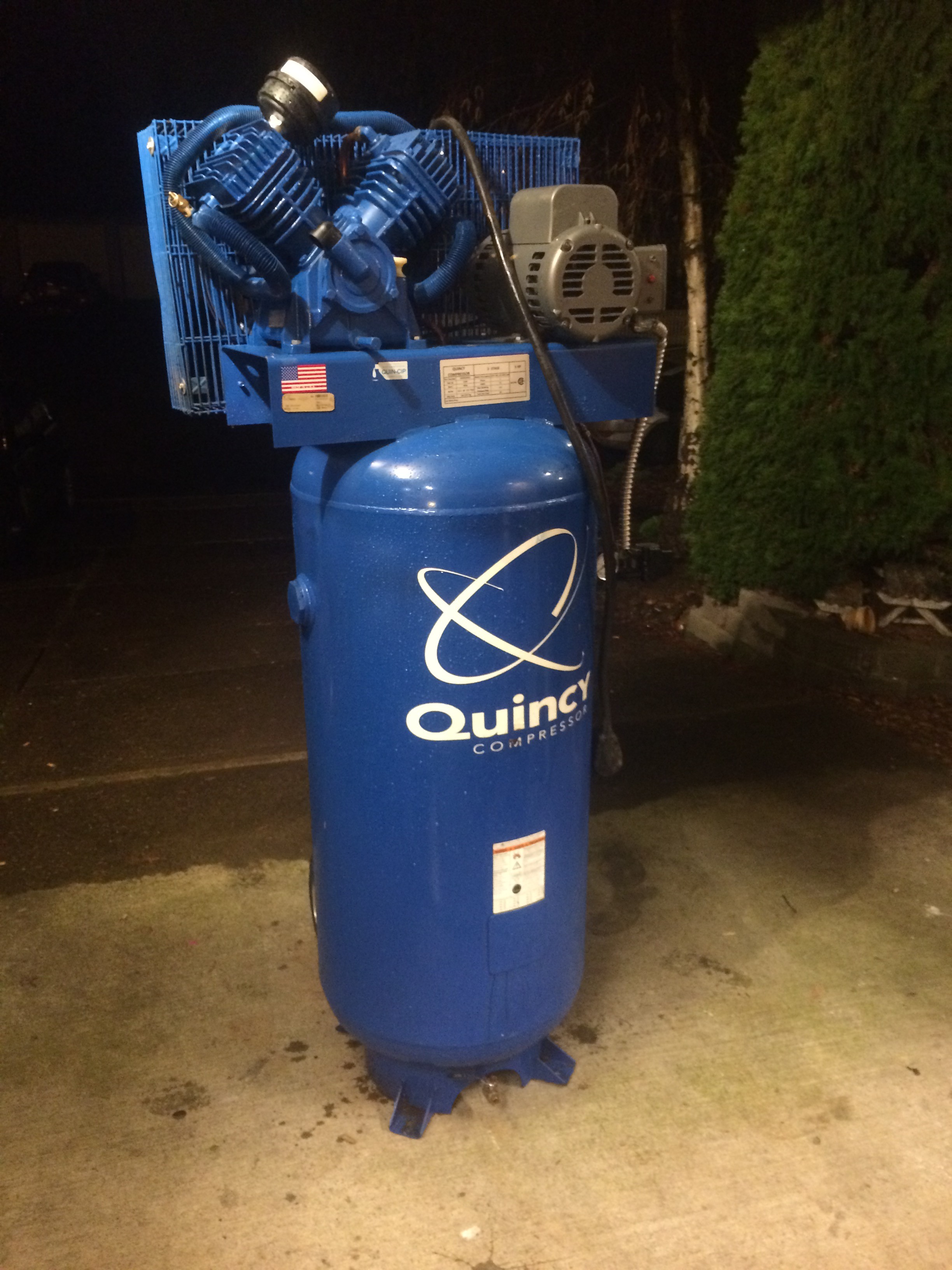 More Blue in the Shop! Quincy QT54 Air Compressor. The Blog Of