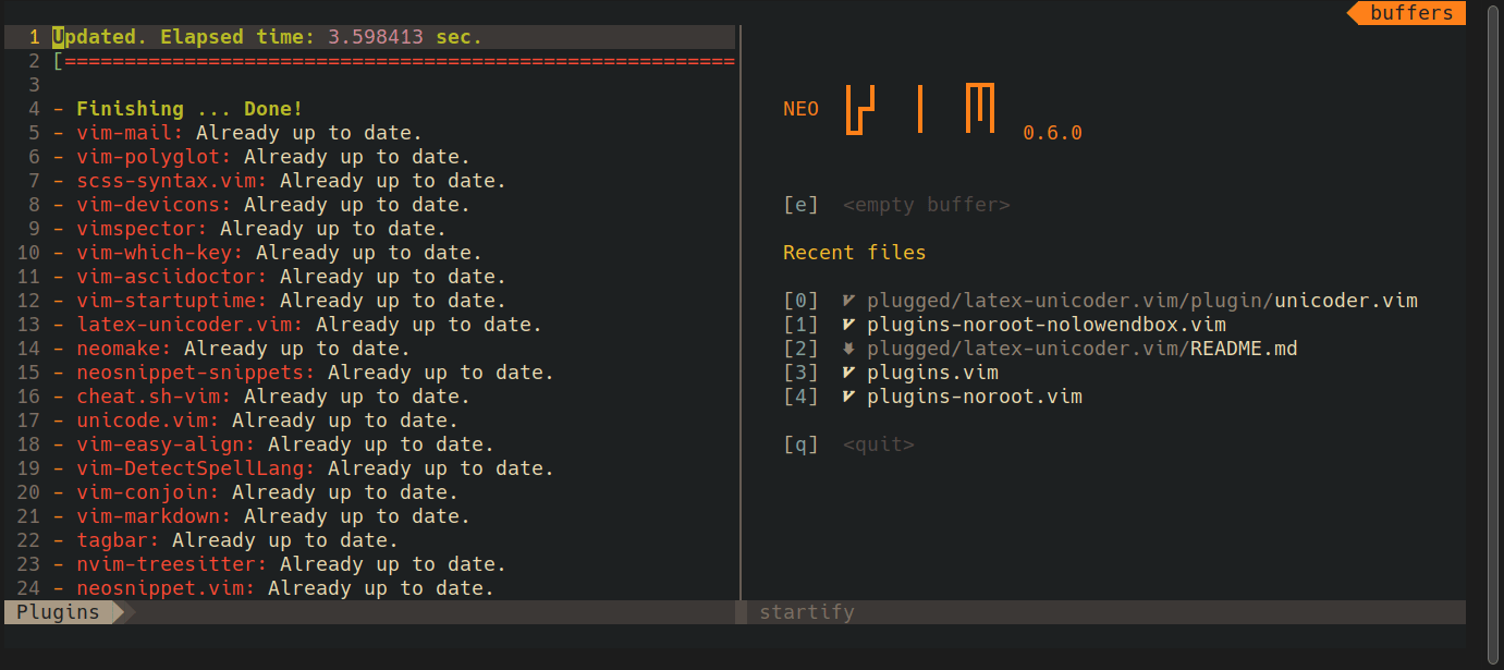 A modular vim configuration