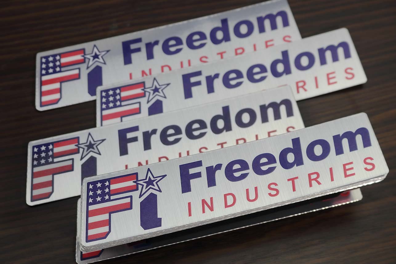 Brushed Aluminum Stickers Metallic Labels Decals Order 25 to 5000+