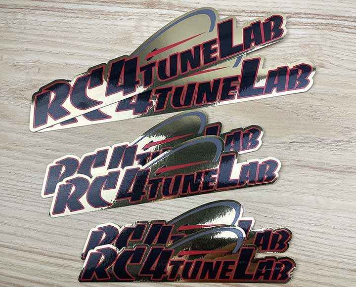 Custom Gold Stickers Metallic Gold Decals Gold Foil Printed Stickers