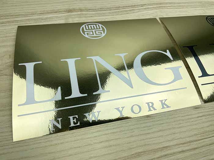Custom Gold Stickers Metallic Gold Decals Gold Foil Printed Stickers