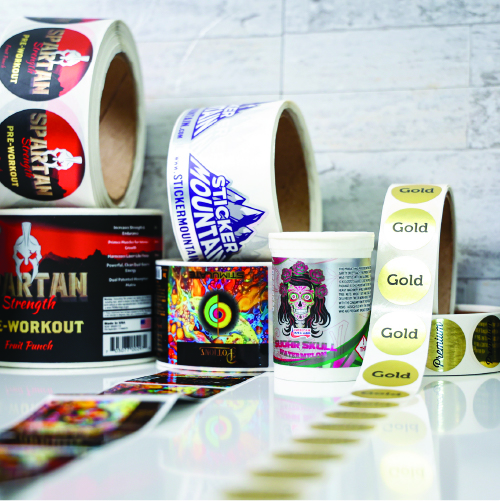 Metallic Label Printing Order Custom Metallic Labels Sticker Mountain