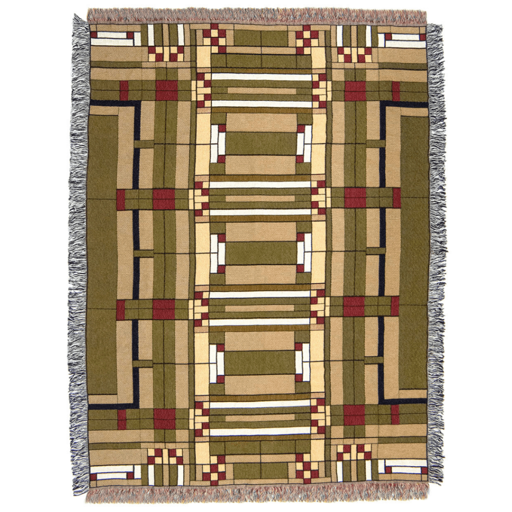 Throw Blanket FLW Oak Park Stickley Museum