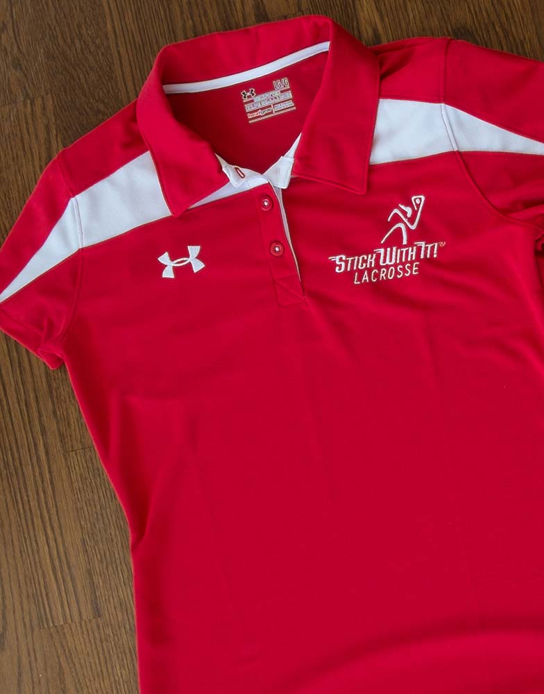 STICK WITH IT! Lacrosse polo shirt STICK WITH IT!