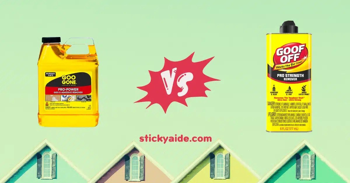 Goof Off Vs. Goo Gone InDepth Comparison Sticky Aide