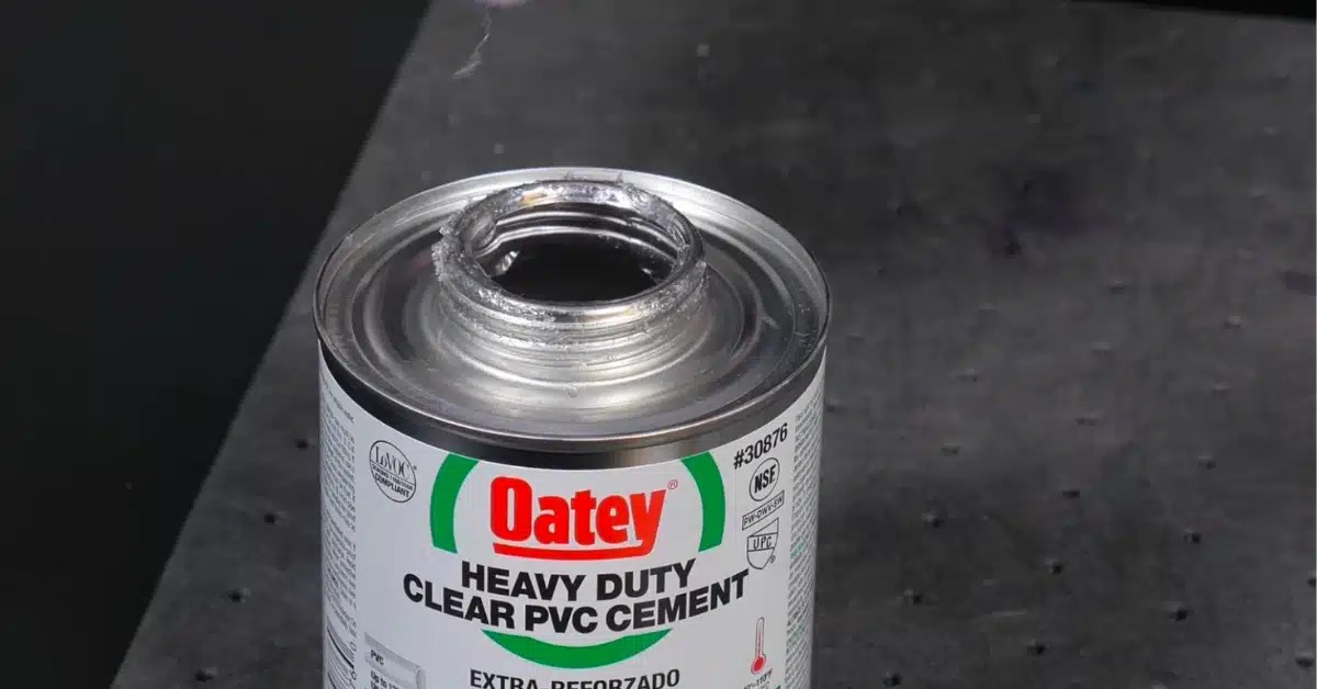 How to Open Oatey PVC Cement? Sticky Aide