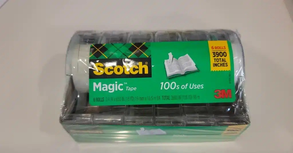 Scotch Magic Tape vs. Gift Wrap Tape Sticky Aide