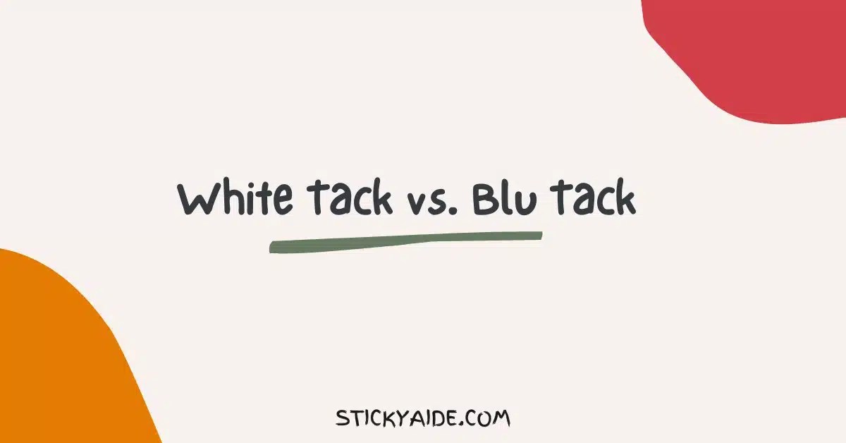 White Tack vs. Blu Tack Adhesive Putty Battle Sticky Aide