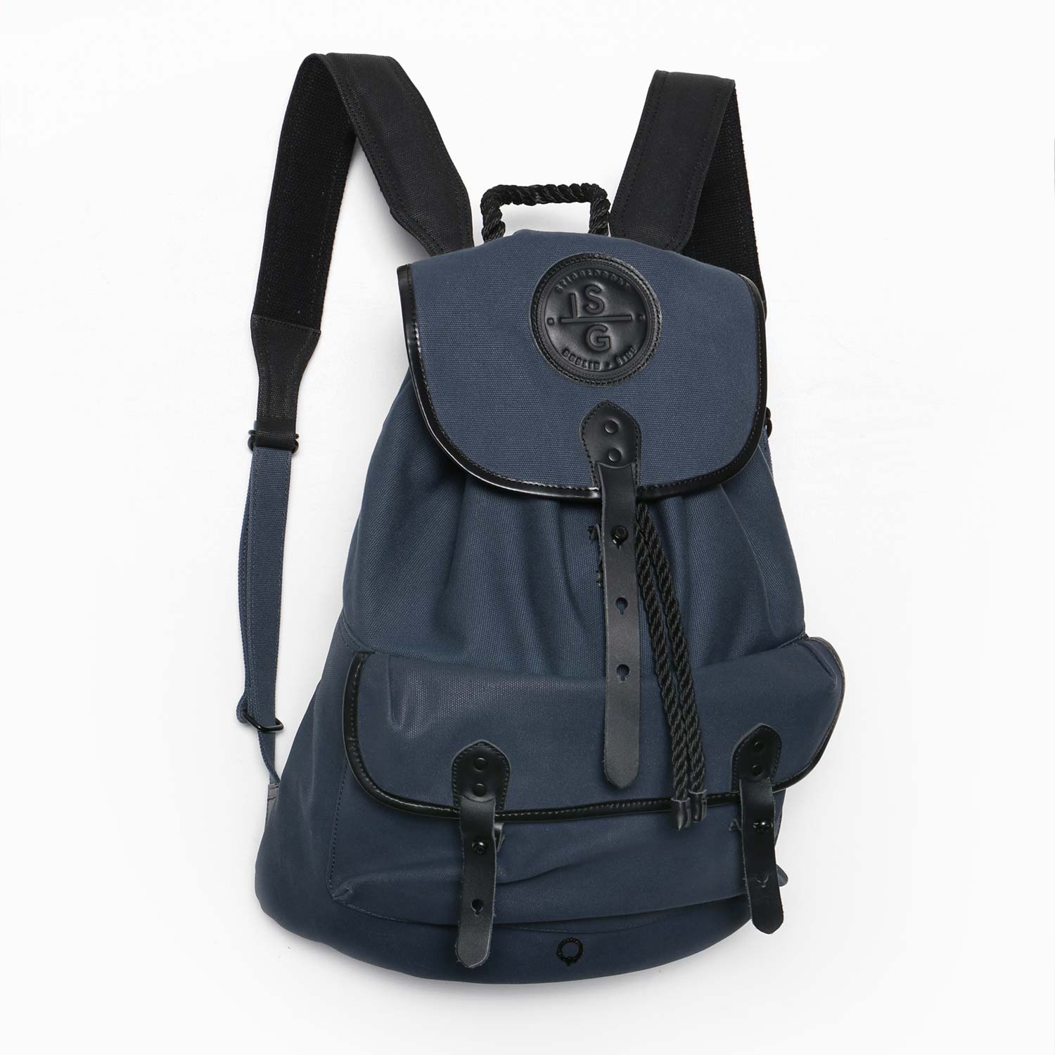 Roban navy drawstring backpack