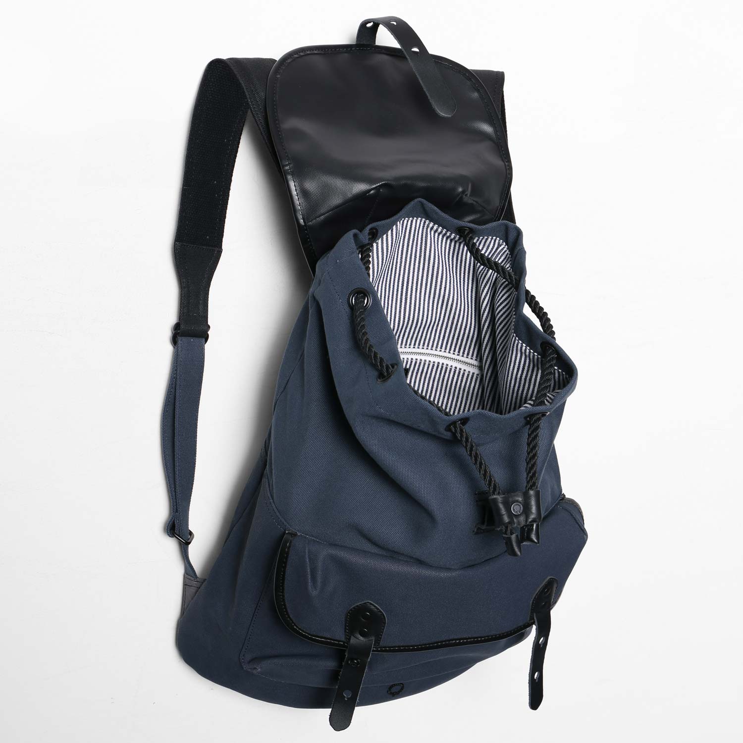 Roban navy drawstring backpack