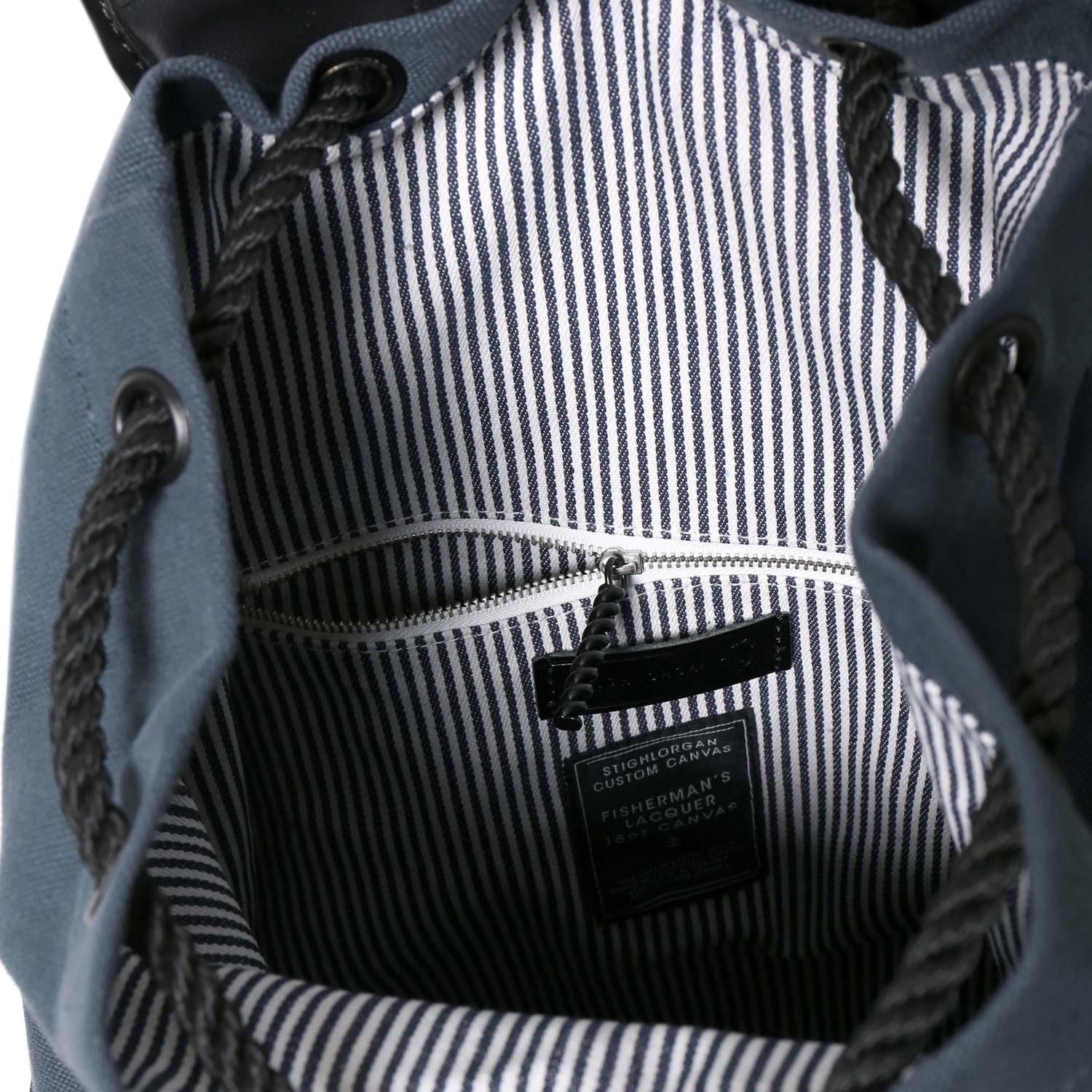 Roban navy drawstring backpack