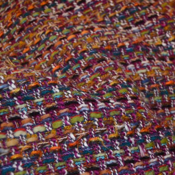 Tessuto Chanel Pura Lana Multicolor prezzo al metro 44.00