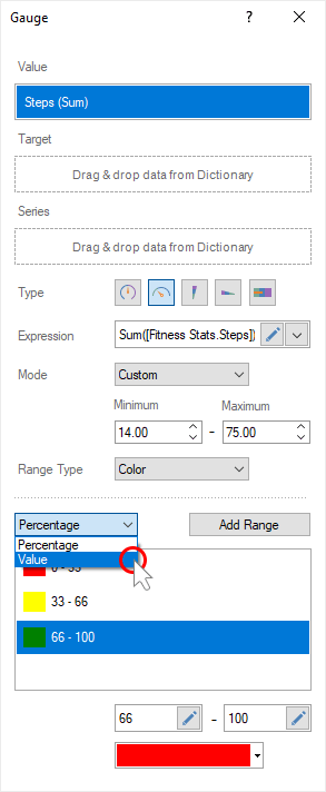 Getting Started > Dashboard with Gauge