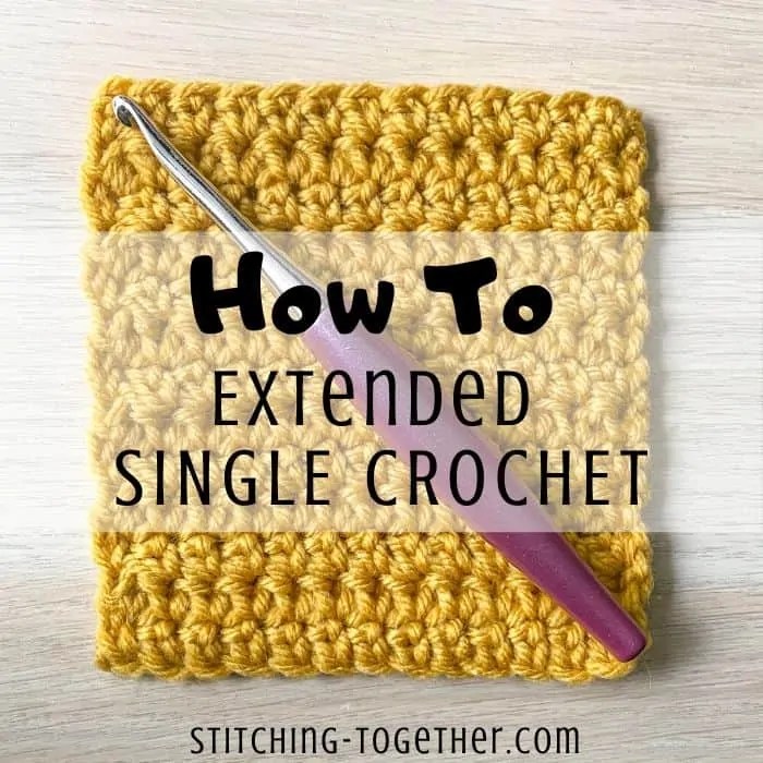 Extended Single Crochet Tutorial (esc escx with photos!)