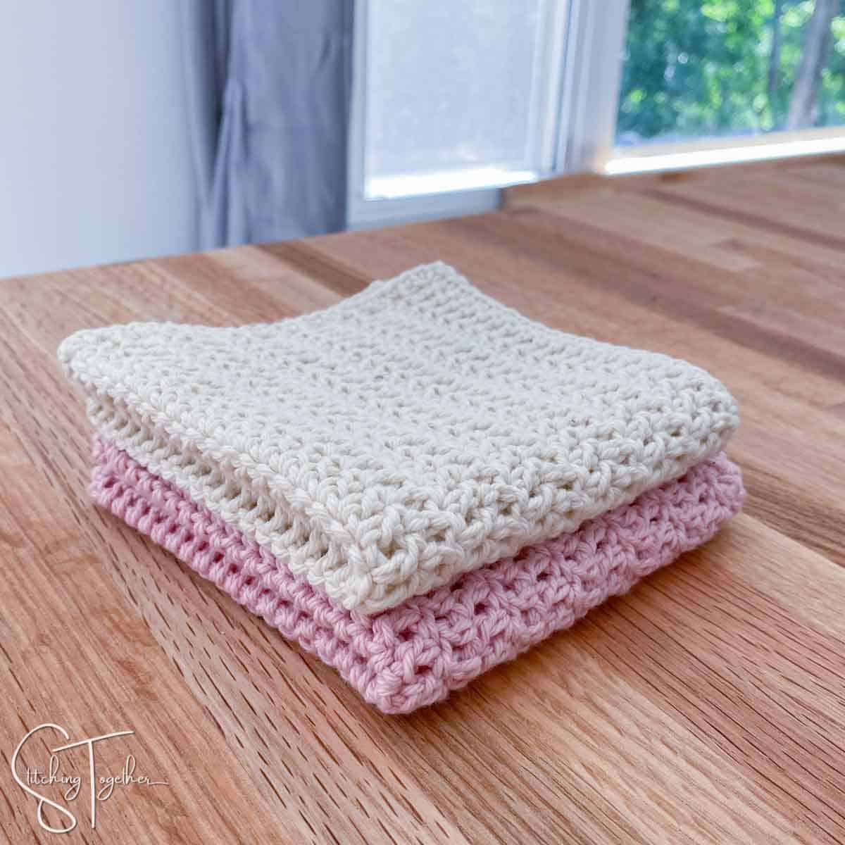 Nantucket Easy Double Crochet Dishcloth Pattern