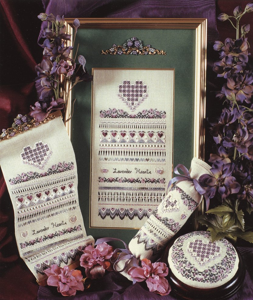 Victoria Sampler 30 Lavender Heart Sampler