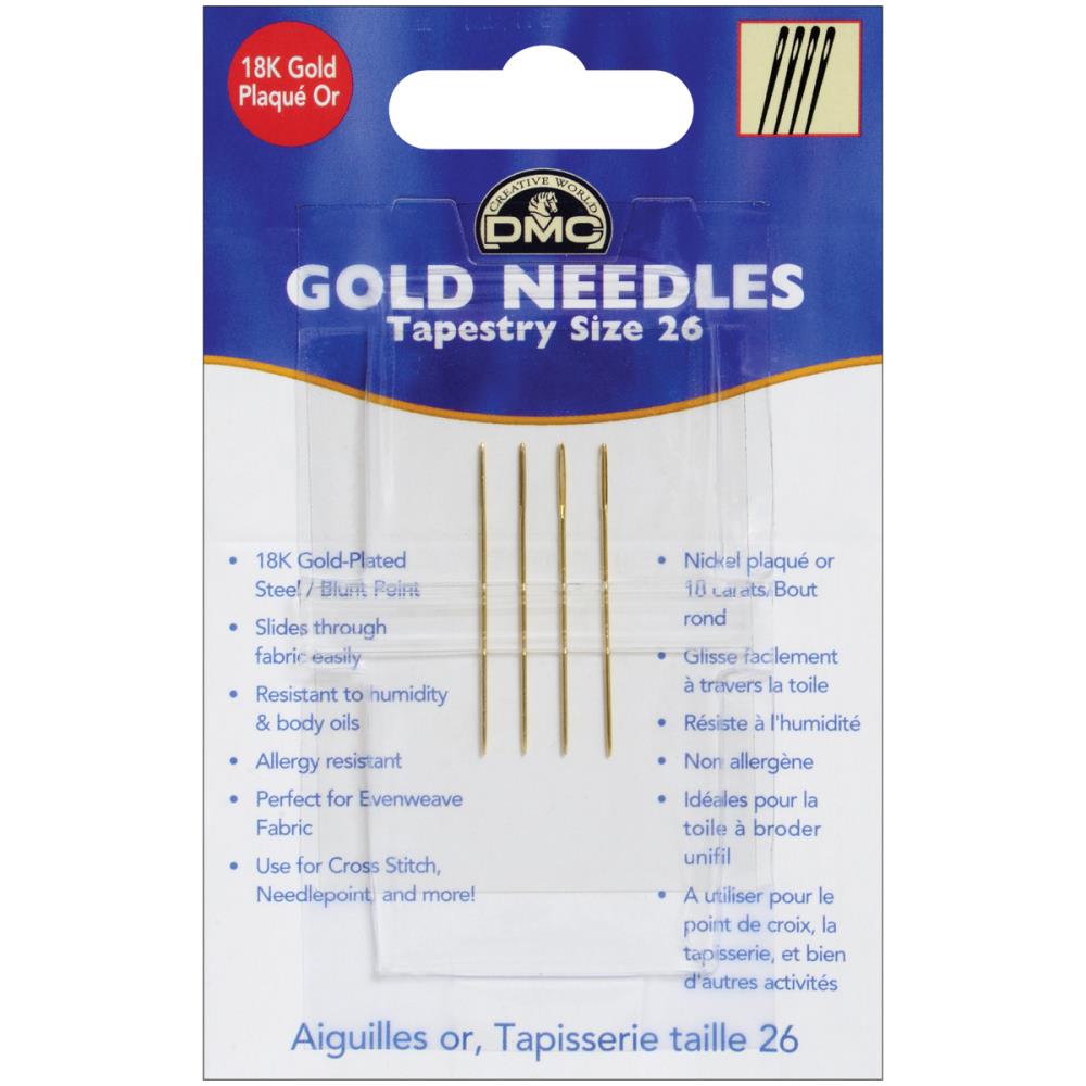 Tapestry Needles Size 26 Gold Stitchlets
