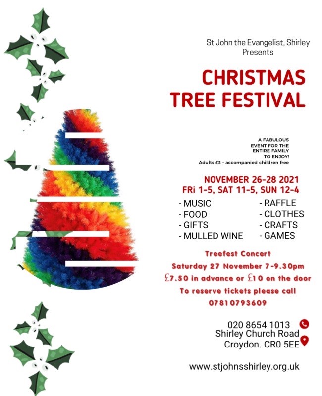 Christmas Tree Festival 2021 St John the Evangelist Church, Shirley