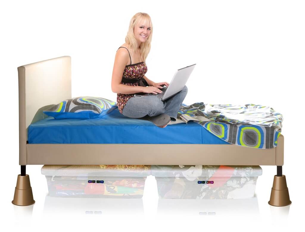 Slip Stick Bed Riser Raise Your Bed Height 2, 3 or 5 Inches