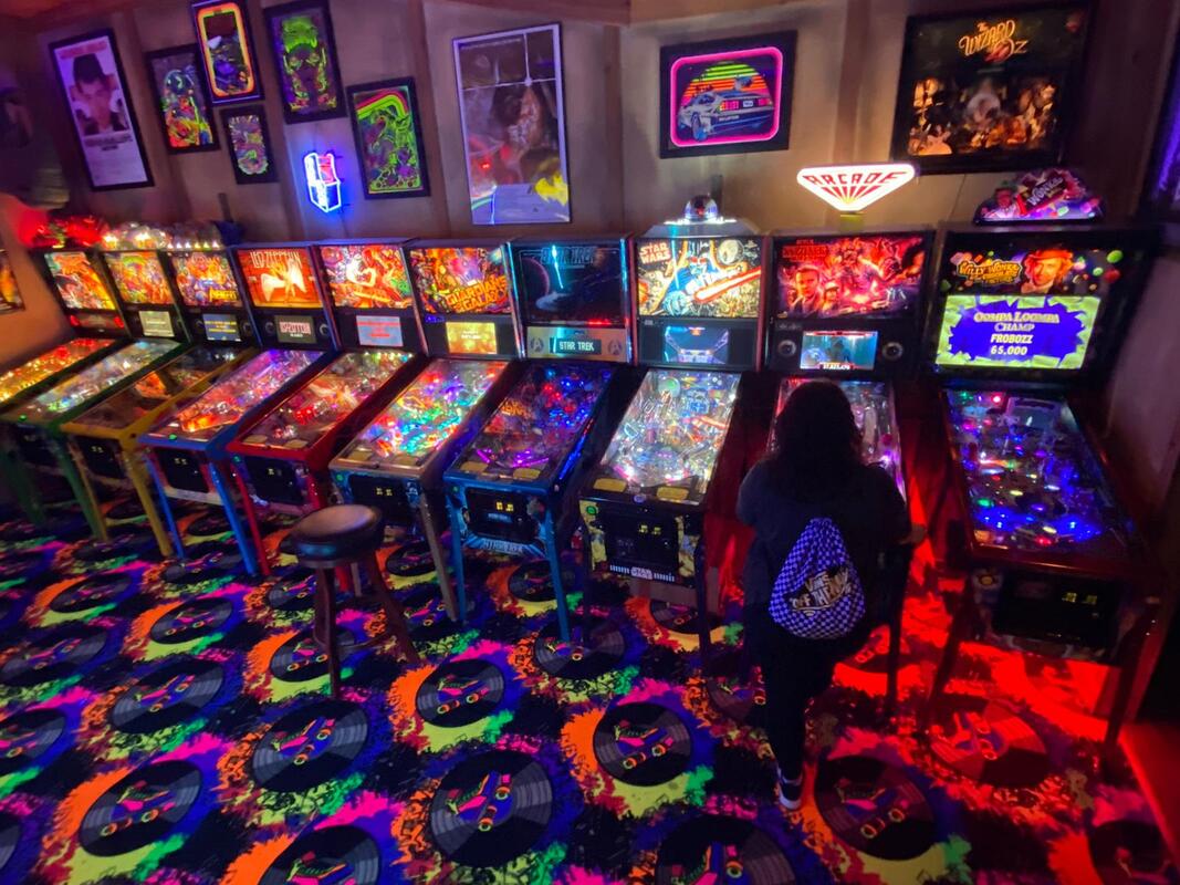 St. Louis Pinball Pinball Arcade located inside St. Louis Escape!
