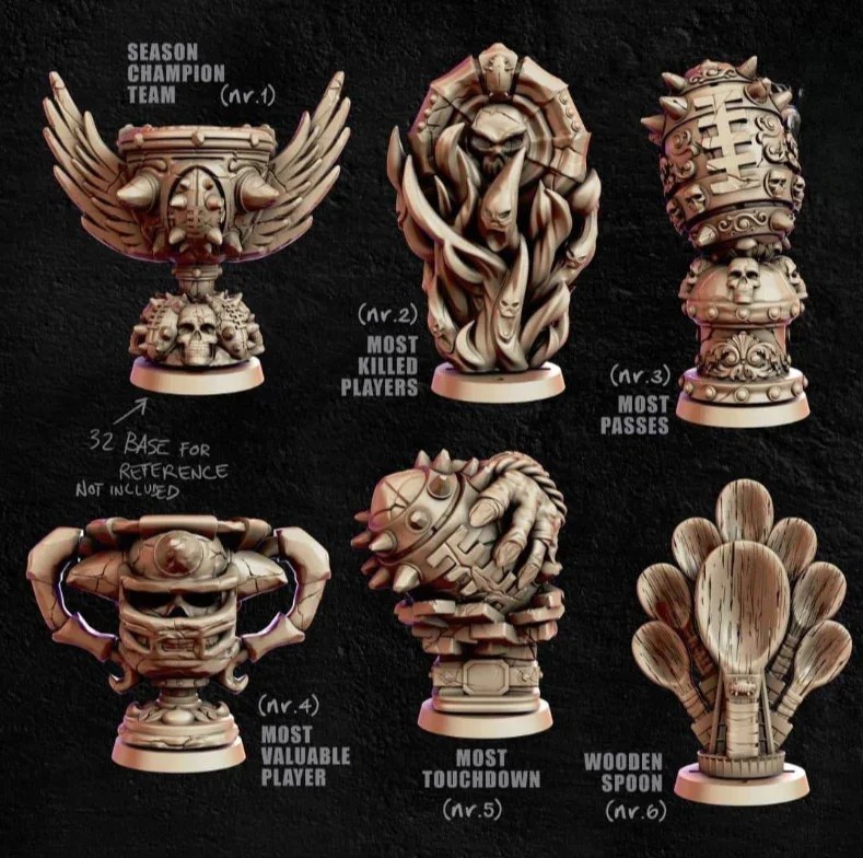 Blood bwol trophies 3d printing stl files