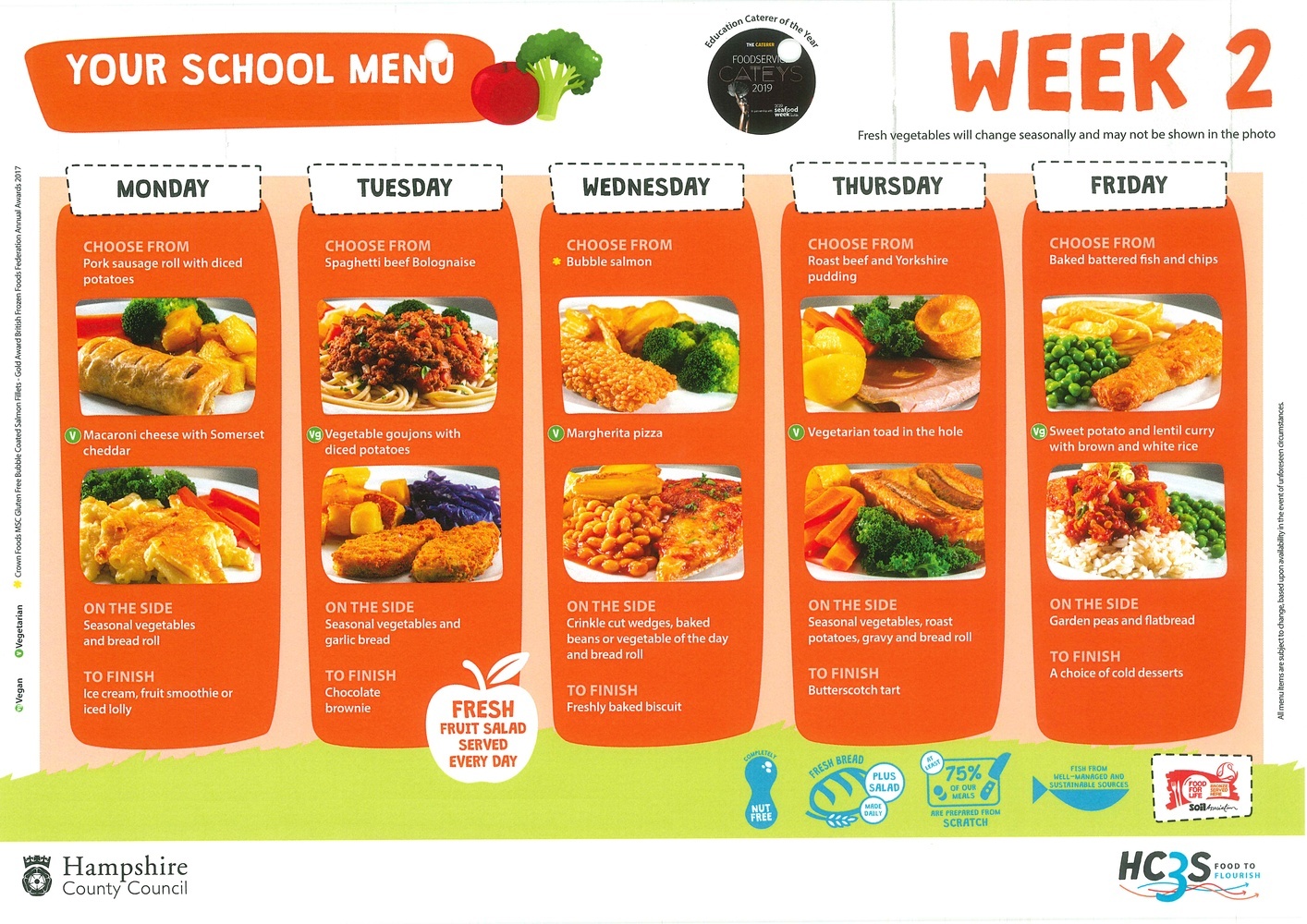 School Meals & Menus School Dinners! St Mark's CofE Primary School