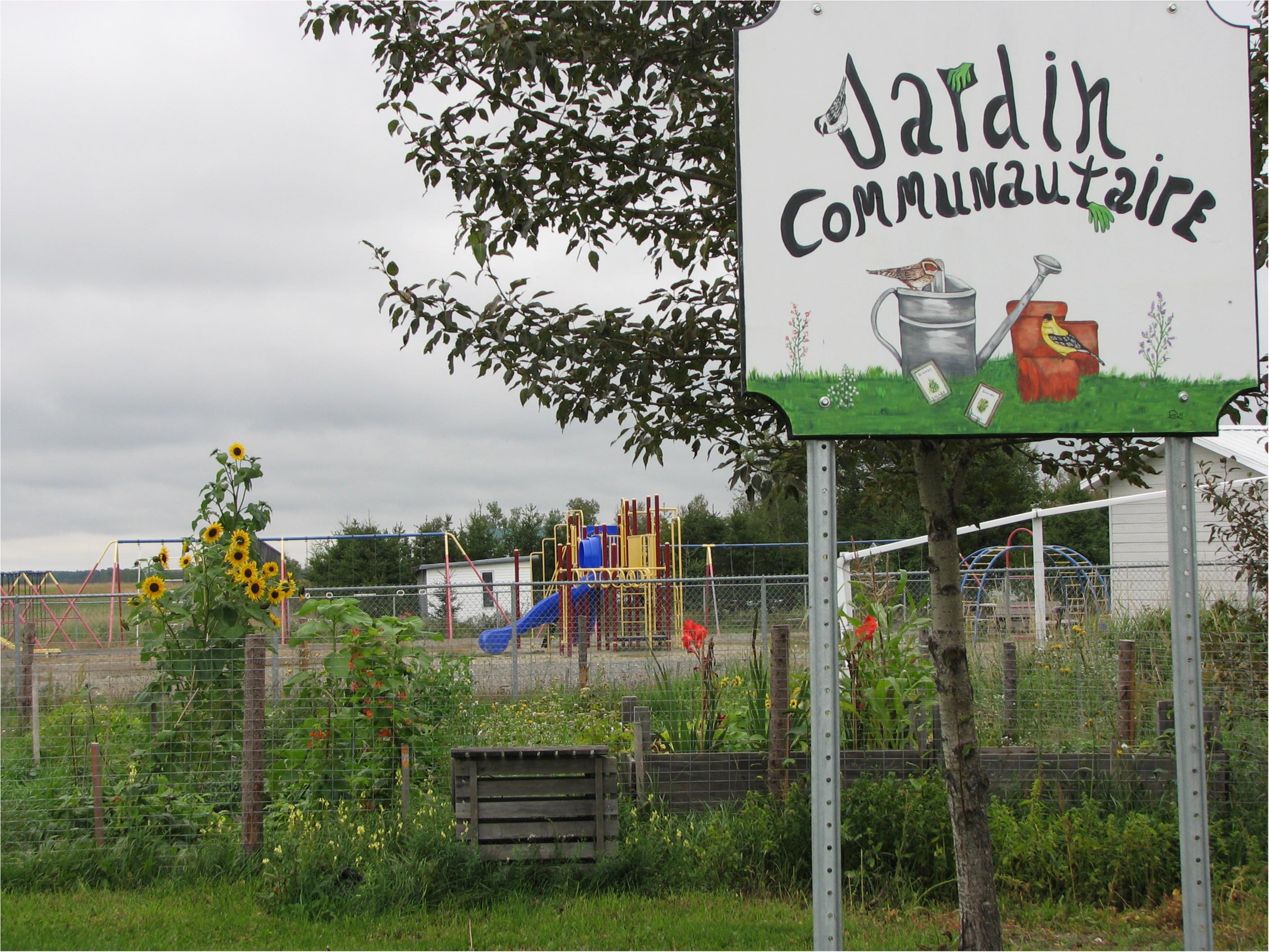 Jardin communautaire Liste des infrastructures La Municipalité