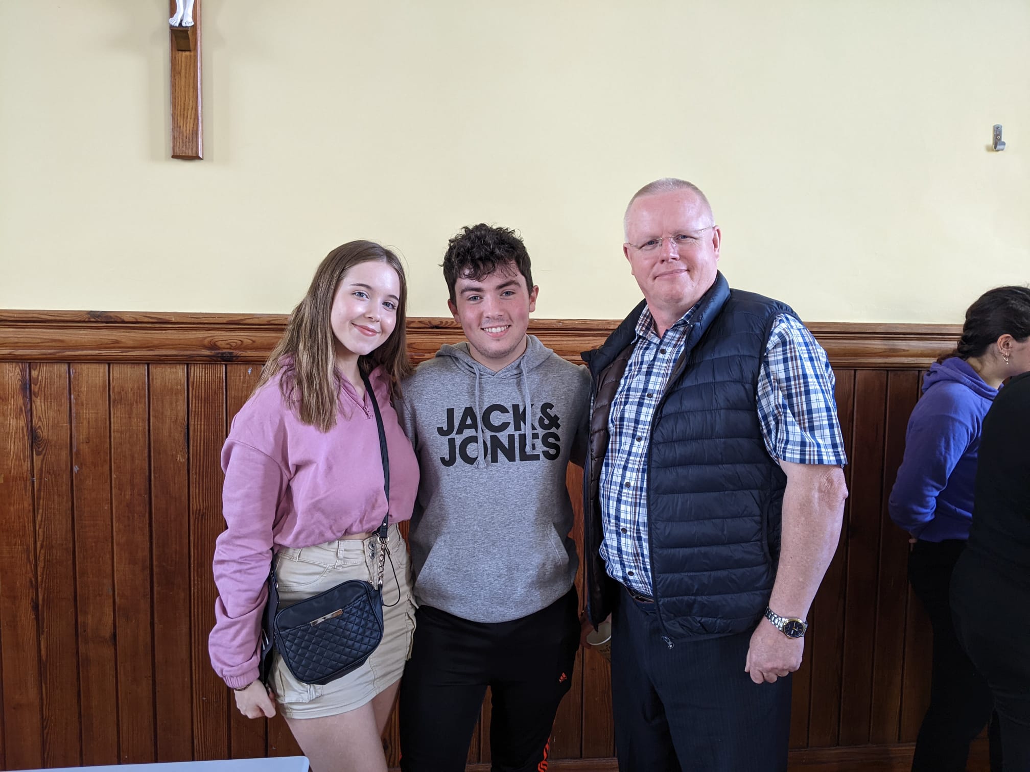 Leaving Cert students and their teachers celebrate this years Leaving