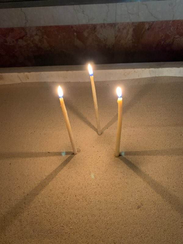 Candle Offerings Saint Nicholas Greek Orthodox Shrine Church Flushing, NY