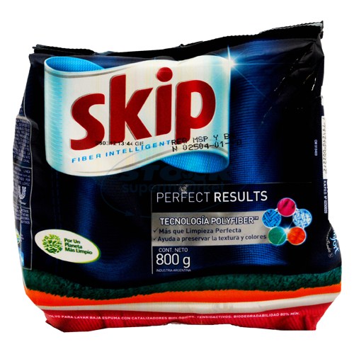 DETERGENTE E/POLVO SKIP INTELLIGENT PERF RESUL B/E . Supermercados Stock
