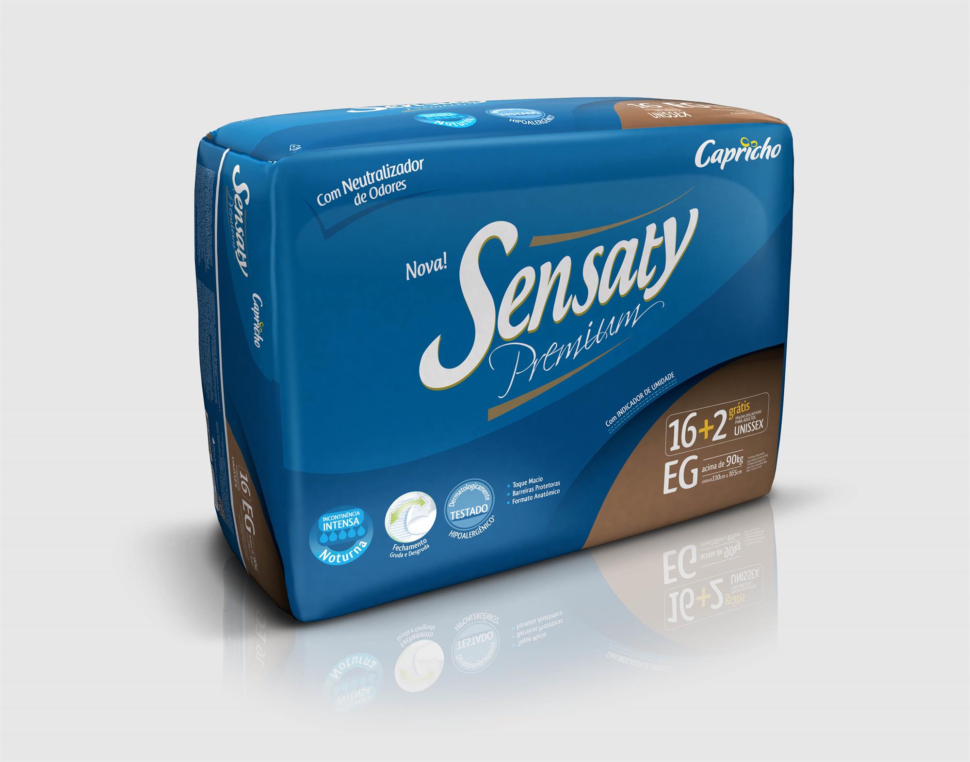 PAÑAL P/ADULTO EG 16UN SENSATY PREMIUM PAQ . Supermercados Stock
