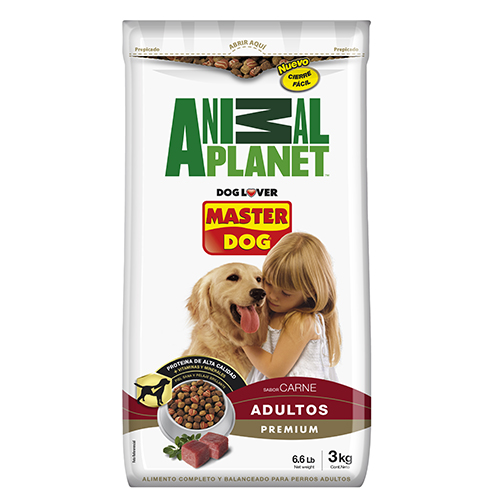 ALIMENTO PARA PERRO MASTER DOG ANIMAL CARN/ARROZ/VEGETAL 3KG