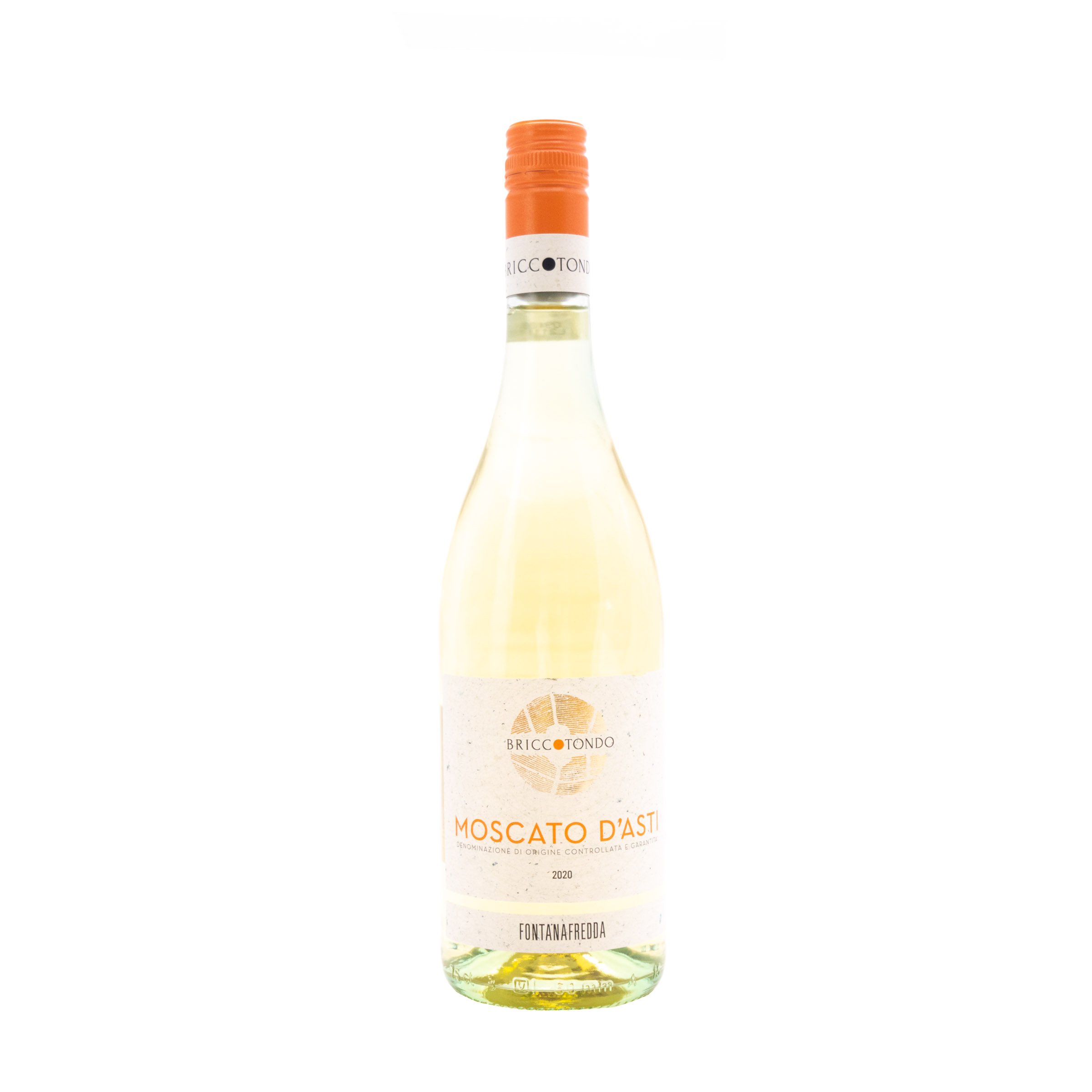 BRICCOTONDO MOSCATO DASTI 2020 VINO BLANCO 750 ML . Supermercados Stock