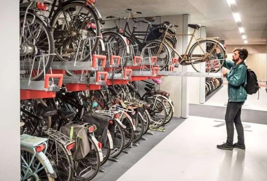 Two tier bike racks ideal for limited spaces gasassisted lifting