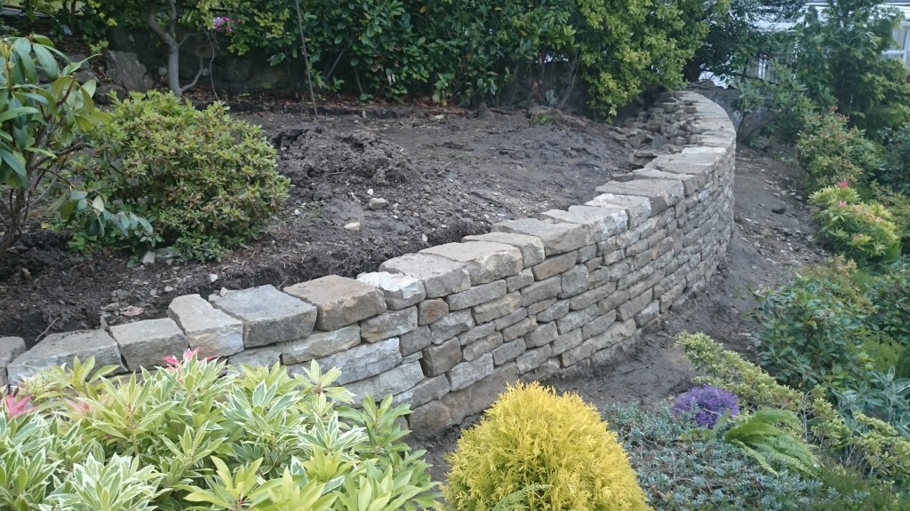 Stone Inspired Glasgow dry stone retaining wall Stone Inspired