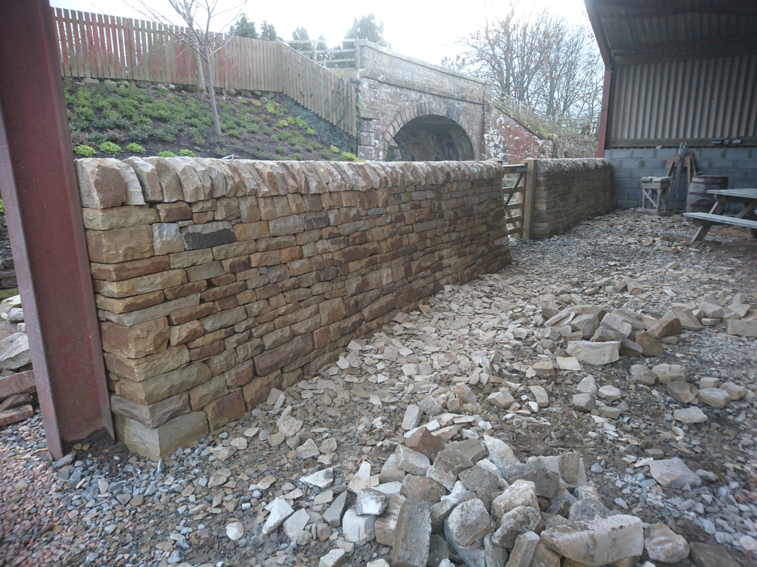 Stone Inspired The Party shed dry stone walls Fife Stone Inspired