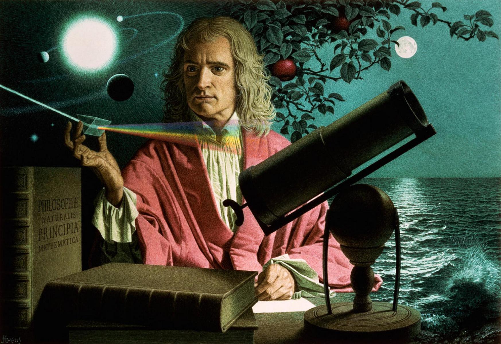 Velikani Novoveke Astronomie Otec Gravitacni Teorie A Pohybovych Zakonu Isaac Newton 100 1 Zahranicni Zajimavost