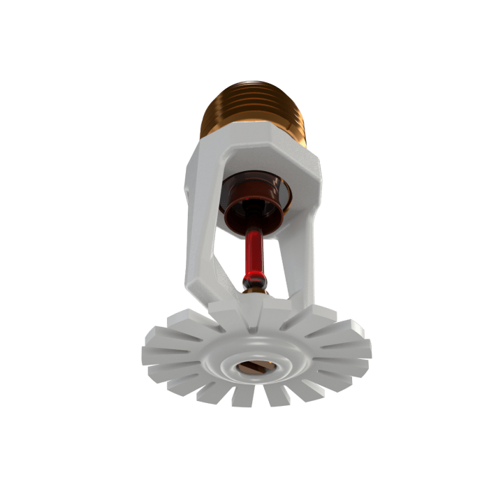 Viking, Quick Response Fire Sprinkler Head, 1/2", Pendent, Glass Bulb, White, 12979 Century