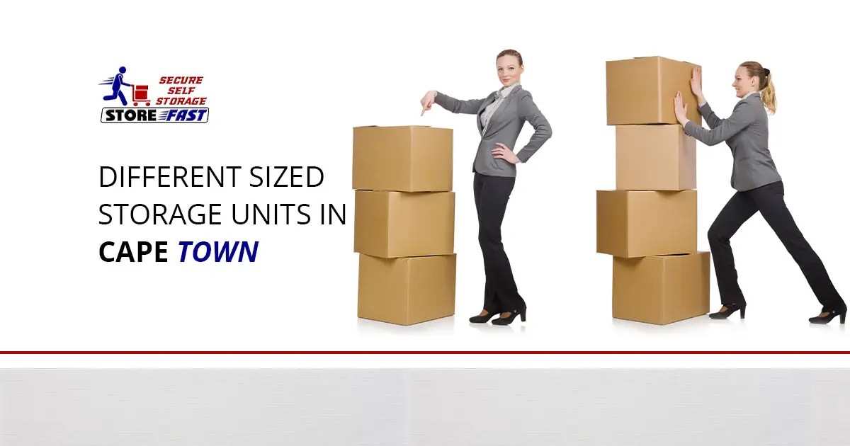 Storage units Cape Town Prices for 3sqm to 11sqm