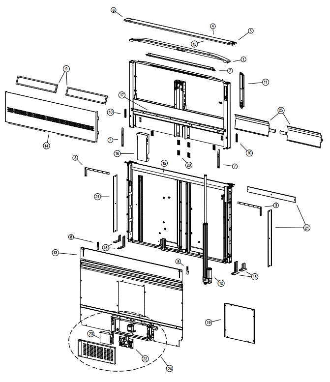 BEST D49M30SB Range Hood Downdraft Parts