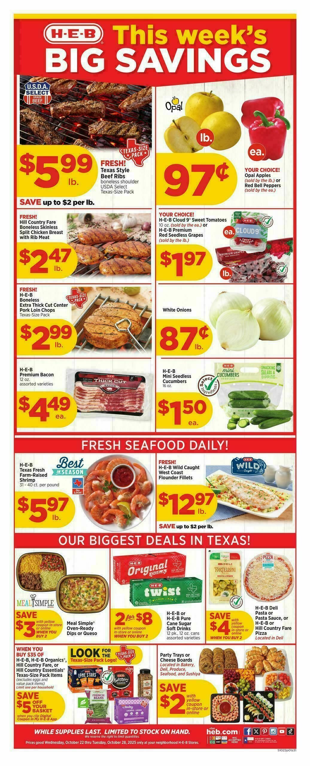 Heb Weekly Ad Weekly Deals From October 22